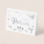 Happy Purim Folie Kaarten (Voorkant)