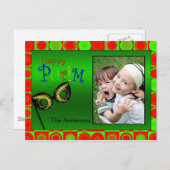 Happy Purim-fotokaart Briefkaart (Voorkant / Achterkant)