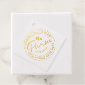 Happy Purim gepersonaliseerde echte Folie Label (Met doos)