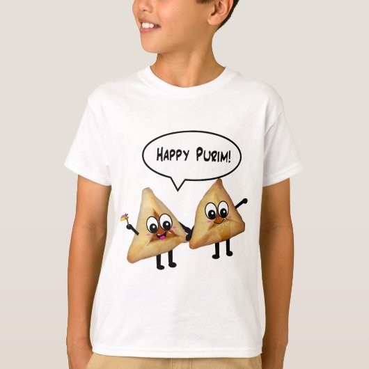 Happy Purim hamantaschen T-shirt (Voorkant)