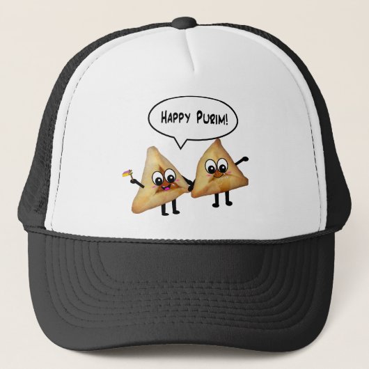 Happy Purim hamantaschen Trucker Pet (Voorkant)
