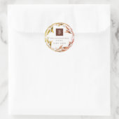 Happy Purim Herfst blad aangepast Ronde Sticker (Tas)