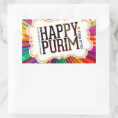 happy purim rechthoekige sticker (Tas)