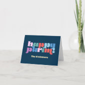 Happy Purim Sameach kaart voor mishloach manot (Voorkant)