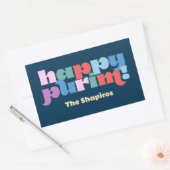 Happy Purim Sameach label voor mishloach manot (Envelop)