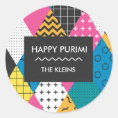 Happy Purim Sticker (Devant)