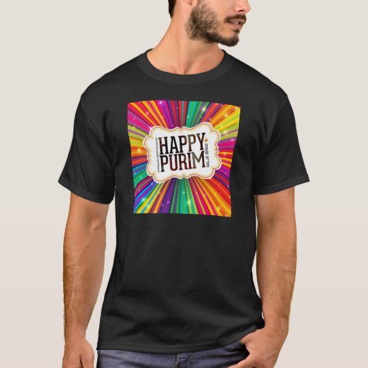 happy purim t-shirt (Voorkant)