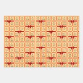 Happy Purim Wrapping Paper Flat Sheet Set van 3 (Voorkant 2)