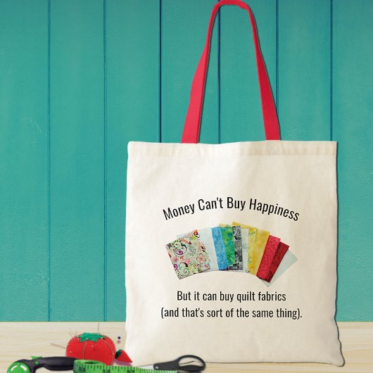 Happy Quilter's Humor Canvas tas