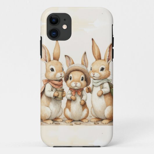 Happy Rabbits Case-Mate iPhone Case (Achterkant)