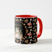 Happy Raccoon past Tekst en Kleur aan Mok (Voorkant rechts)