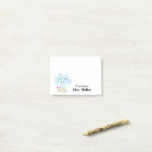 Happy Rain Cloud Persoonlijk Post-it® Notes (Op bureau)