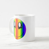 Happy Rainbow Face Koffiemok (Voorkant links)
