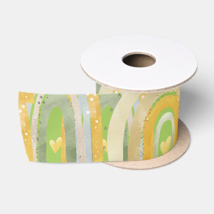 Happy Rainbows Harten Geel Groen Lint