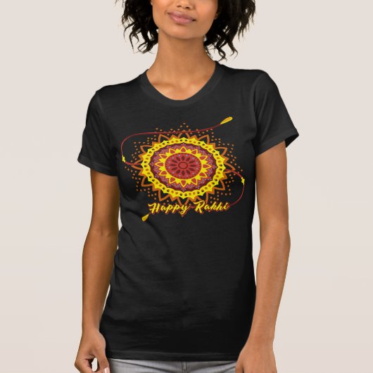 Happy Rakhi, yellow T-shirt (Voorkant)