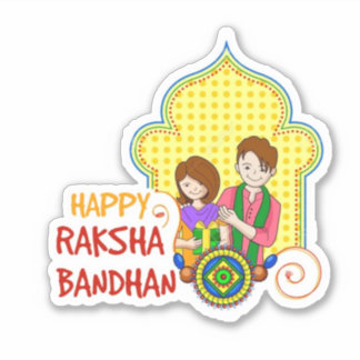 Happy Raksh Bandhan Sticker