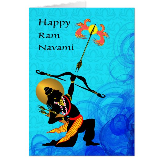 Happy Ram Navami, Lord Rama met Flaming Arrow (Voorkant)