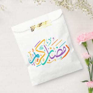 Happy Ramadan Kareem Elegant Islamitische Halve Ma Bedankzakje