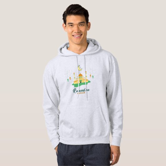 Happy Ramadan Kareem en Eid Mubarak 2023 Hoodie (Voorkant volledig)