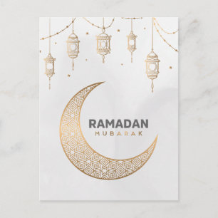 Happy Ramadan Mubarak   Ramadan Kareem Gold Muslim Feestdagenkaart