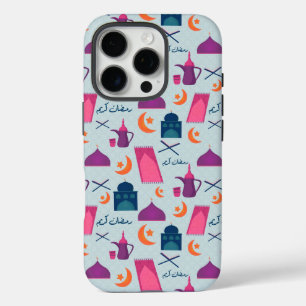 Happy Ramadan Pattern iPhone 16 Pro Hoesje