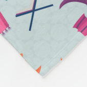 Happy Ramadan Pattern Fleece Deken (Hoek)