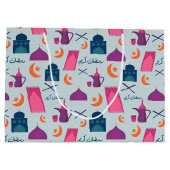 Happy Ramadan Pattern Groot Cadeauzakje (Achterkant)
