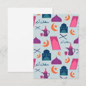 Happy Ramadan Pattern Kaart (Voorkant / Achterkant)