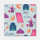 Happy Ramadan Pattern Magneet (Voorkant)