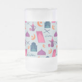 Happy Ramadan Pattern Matglas Bierpul (Center)