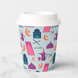 Happy Ramadan Pattern Papieren Bekers