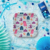 Happy Ramadan Pattern Papieren Bordje (Feest)