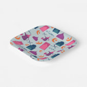 Happy Ramadan Pattern Papieren Bordje (Gebogen)