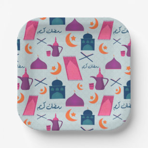 Happy Ramadan Pattern Papieren Bordje