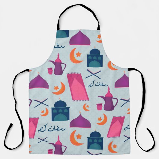 Happy Ramadan Pattern Schort (Voorkant)