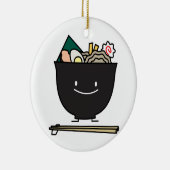 Happy Ramen Bowl Keramisch Ornament (Rechts)