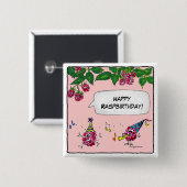 Happy Raspvolgende Button Pin (Voorkant /achterkant)