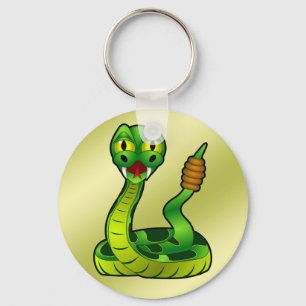 Happy rattlesnake sleutelhanger