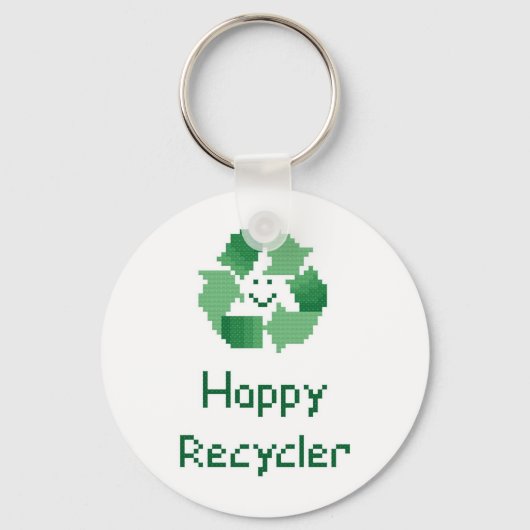 Happy Recycler Sleutelhanger (Voorkant)