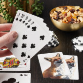 Happy Red Fox EIGEN ART Vixen Wild Natuur Pokerkaarten (Insitu)