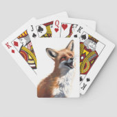 Happy Red Fox EIGEN ART Vixen Wild Natuur Pokerkaarten (Achterkant)