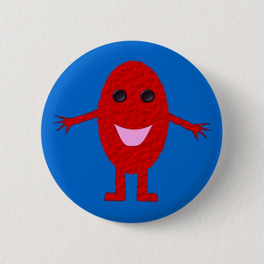Happy Red Grape Button (Voorkant)