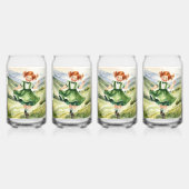 Happy Red headed girl Drinkware Set (Dos)