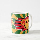 Happy Red Monkey Face Koffiemok (Voorkant rechts)