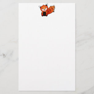 Happy Red Panda Briefpapier