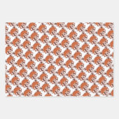 Happy Red Panda Wrapper Papier 3 feuilles ensemble (Devant 3)
