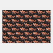 Happy Red Panda Wrapper Papier 3 feuilles ensemble (Devant 2)