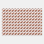 Happy Red Panda Wrapper Papier 3 feuilles ensemble (Devant)
