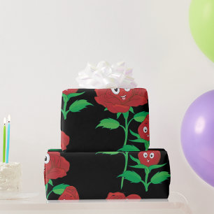 Happy Red Roses Cadeaupapier