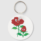 Happy Red Roses Sleutelhanger (Voorkant)